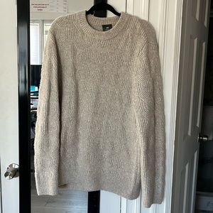 Men’s XL Wool Blend Sweater in Sand
